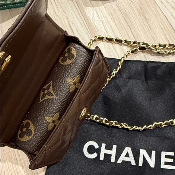 Chanel Dark Brown Quilted Mini Bag with Gold Chain - Picture 12 of 14
